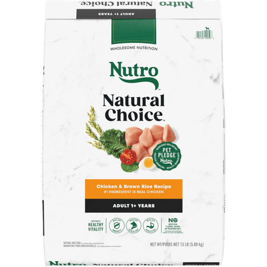 Nutro Natural Choice Dry Dog Food Adult Chicken & Brown Rice Recipe 13lb bag