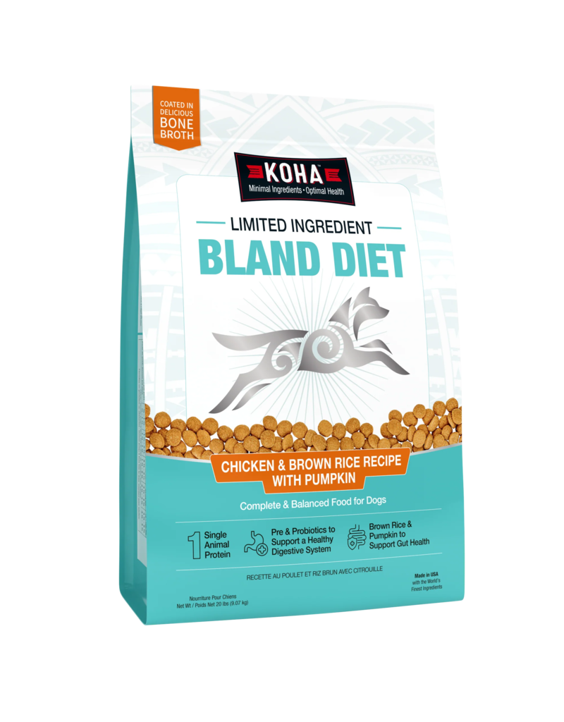 Koha Dog Kibble Chicken & Brown Rice Bland Diet 20 lb