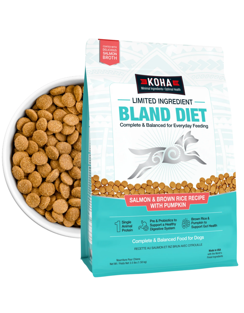Koha Dog Kibble Salmon & Brown Rice Bland Diet 20 lb