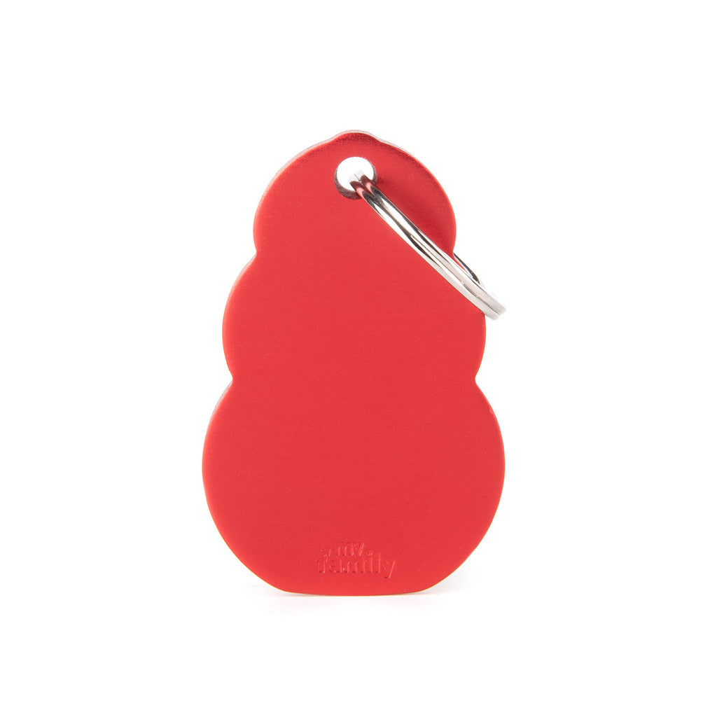 My Family KONG Aluminum Red ID Tag