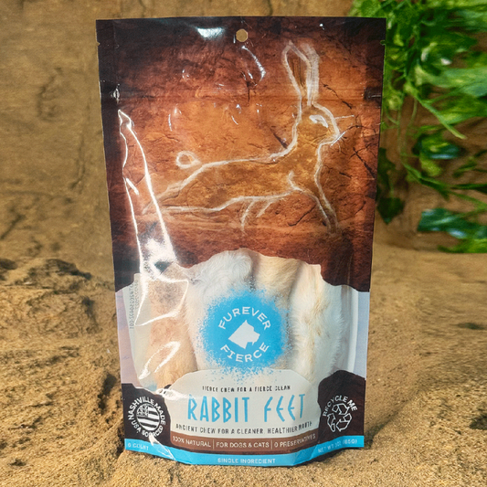 Furever Primal Dog Treat 4ct Rabit Feet