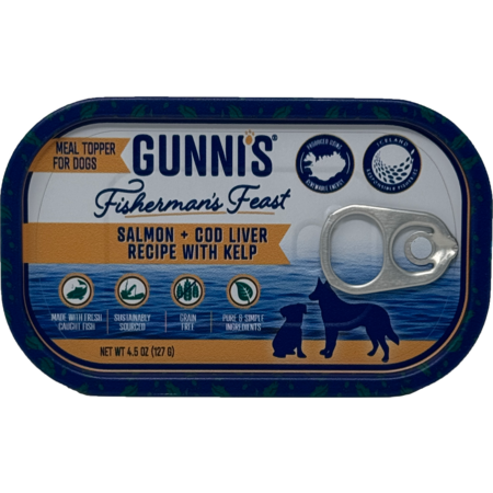 Gunni's Dog Canned Salmon & Cod Liver Topper 4.5 oz