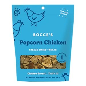 Bocce'S Bakery Dog Freeze Dried Popcorn Chicken Treat 3oz