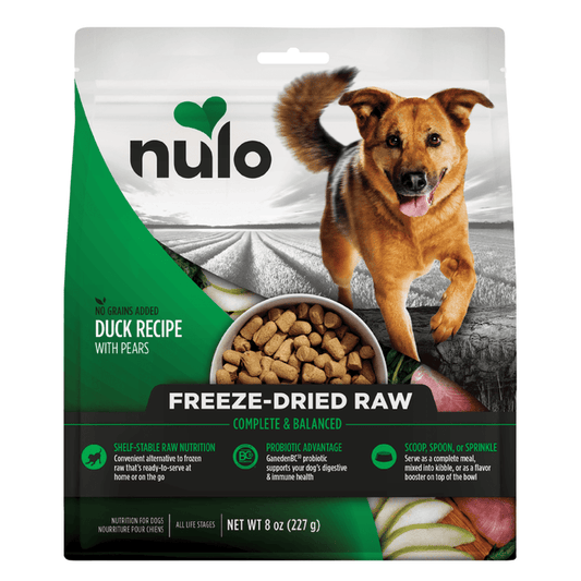 Nulo Freestyle Grain Free Duck Recipe with Pears Freeze-Dried Raw Dog Food 8oz