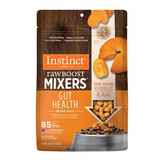 Instinct Freeze-Dried Raw Boost Mixers Grain-Free Gut Health Recipe Dog Food Topper 23oz Bag
