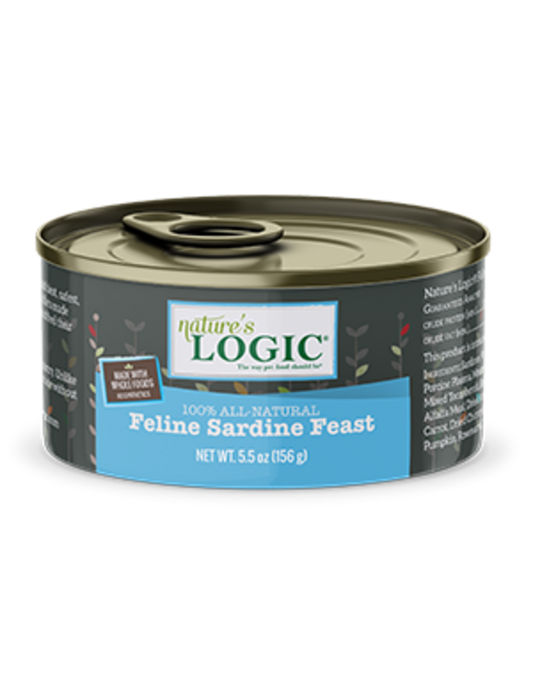 Nature's Logic Canned Cat Food Sardine 5.5 oz