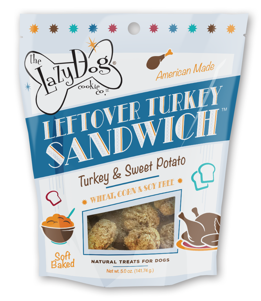 Lazy Dog Holiday Dog Treat 5oz Leftover Turkey Sandwich - Mutt Mallows