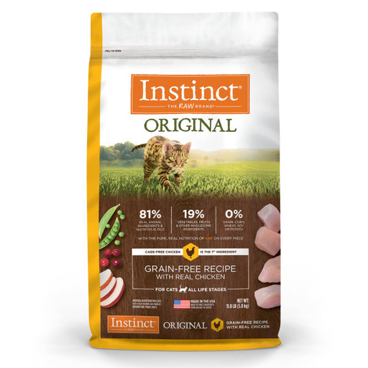 Instinct Original Grain-Free Recipe with Real Chicken Dry Cat Food 11lb Bag