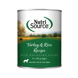 NutriSource Turkey & Rice Canned Dog Food  12.3oz
