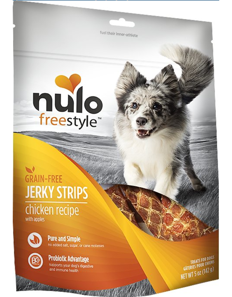 Nulo Freestyle Grain-Free Jerky Strips Chicken w/ Apples 5 oz