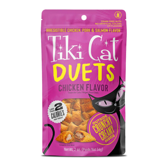 Tiki Cat Duets Cat Treats Chicken Flavor 2oz Pouch