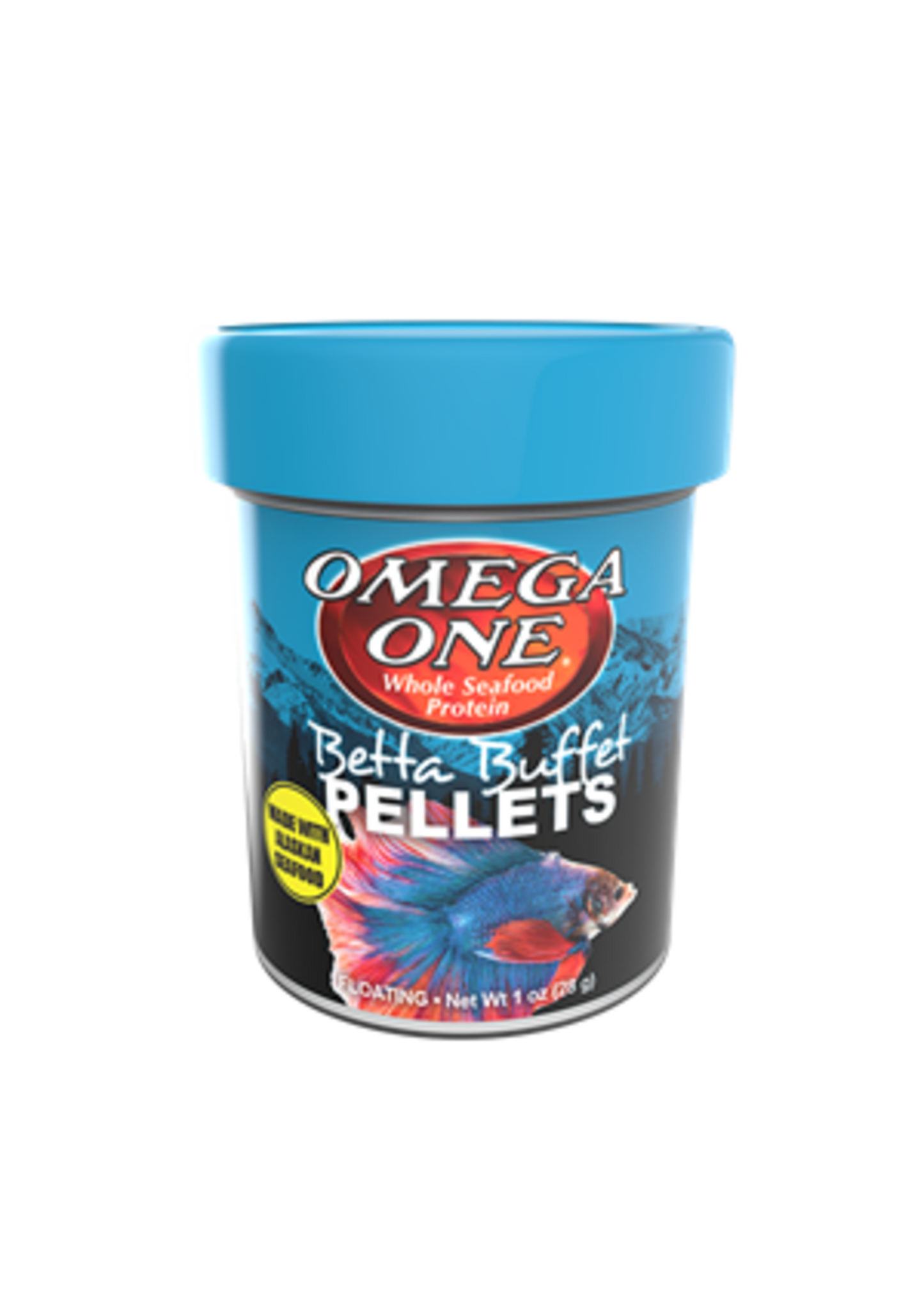 Omega One Aquatics Betta Buffet Pellets 1oz