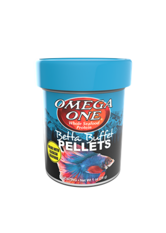 Omega One Aquatics Betta Buffet Pellets 1oz