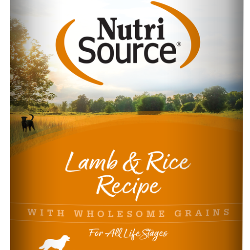 Nutrisource, Canned Dog Food, Lamb & Rice 12.3 oz can