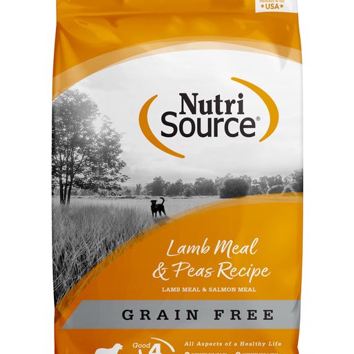 NutriSource Grain-Free Lamb Meal & Peas Formula Dry Dog Food  4lb