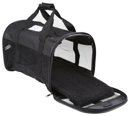 Petmate Soft Sided Kennel Cab Carrier, Black