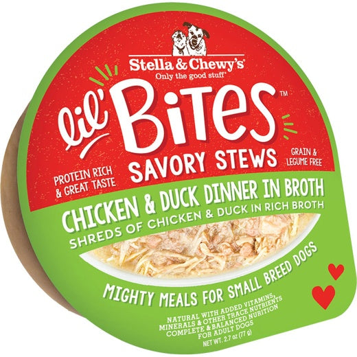 Stella & Chewy's Dog Lil Bites Savory Stew Chicken & Duck - 2.7oz