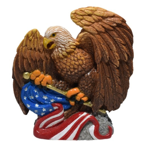 Hikari Usa American Hero Series American Eagle Resin Ornament 4in