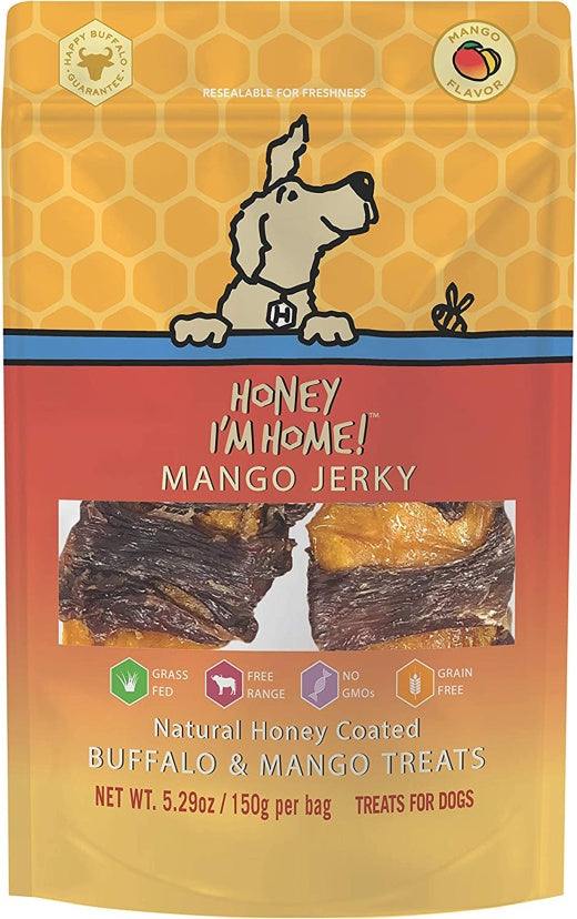 Honey I'm Home Dog Buffalo Mango Jerky 5.29oz