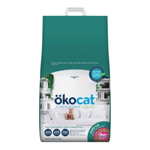 ökocat Multi-Cat Premium Clumping Wood Natural Cat Litter 12.6lb