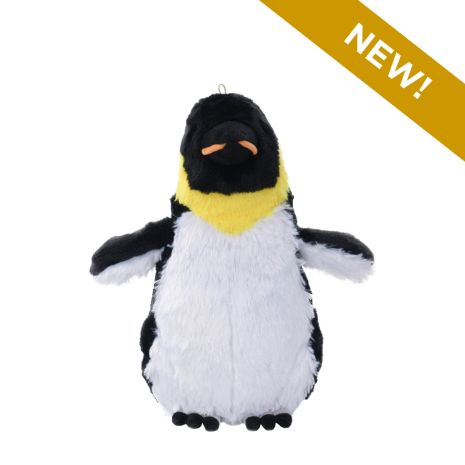 Tall Tails Holiday Emperor Penguin Squeaker Plush Dog Toy 14in