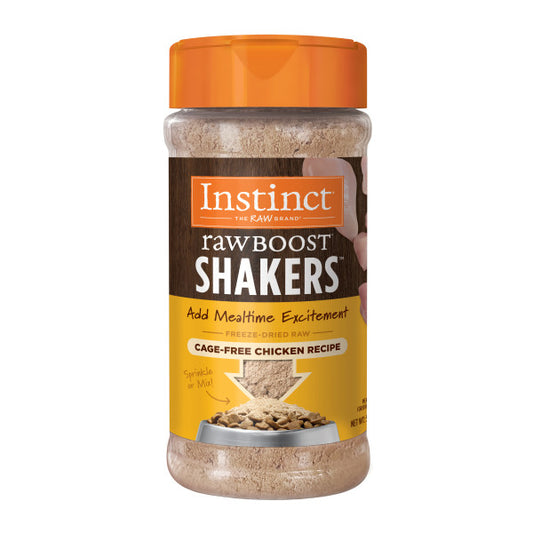Instinct Freeze-Dried Raw Boost Shakers Grain-Free Chicken Recipe Freeze-Dried Dog Food Topper 5.5oz Bottle