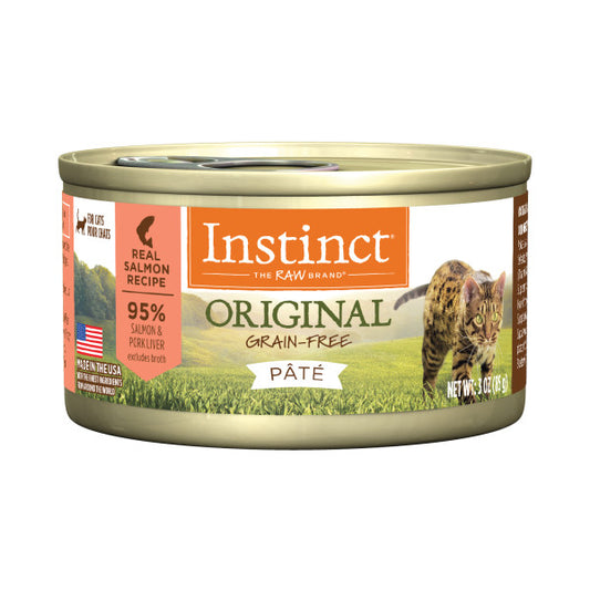 Instinct Original Grain-Free Pate Real Salmon Recipe Canned Cat Food 3oz Can