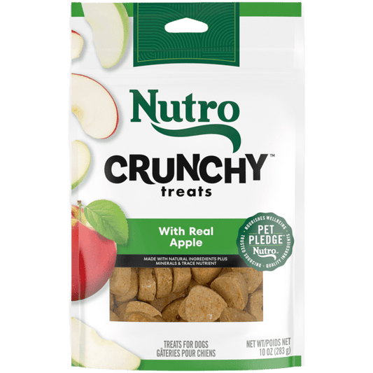 Nutro Crunchy Treats for Dogs 10oz bag Apple