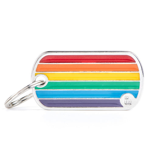 My Family ID Rainbow Flag ID Tag