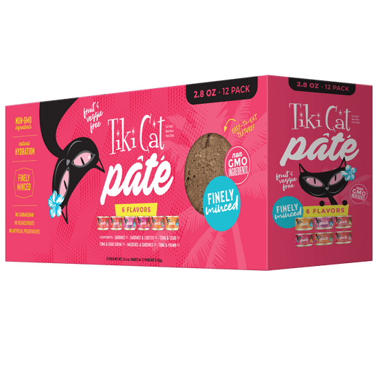 Tiki Cat Grill Pâté Wet Cat Food Variety Pack 2.8oz Cans (12 Count)