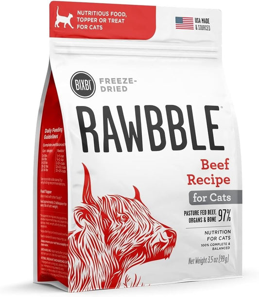 Bixbi Rawbble Freeze-Dried Cat Food 3.5oz Beef