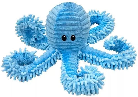 Pet Lou Blue Bay Octopus Dog Stuffed Toy 9in