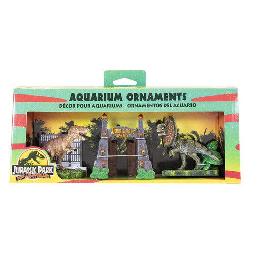Penn Plax Jurassic Park Aquarium Ornament 3pk Small