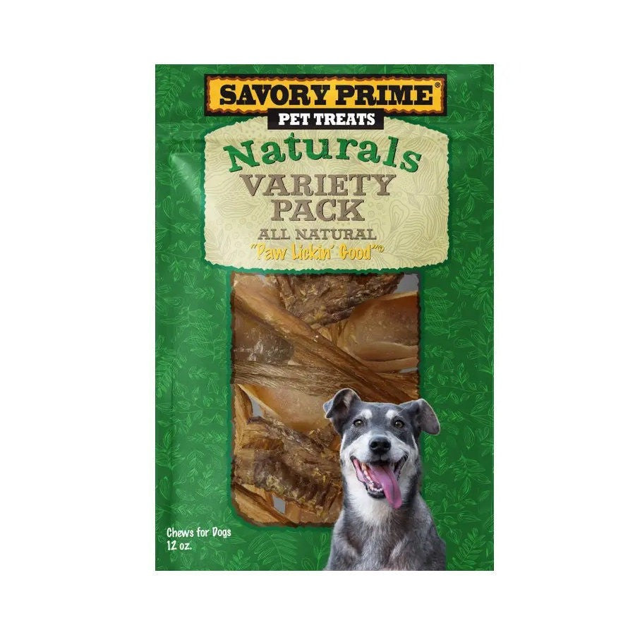 Savory Prime Naturals Dog Treat Variety Pack 12 oz