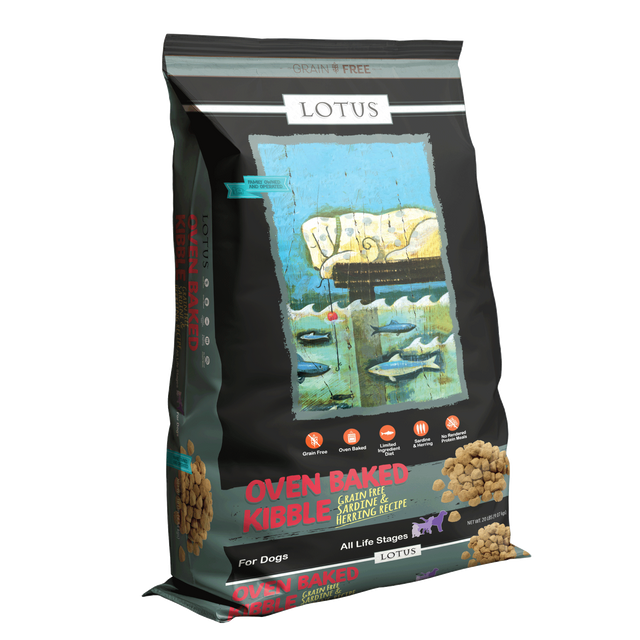 Lotus Regular Bites Sardine Recipe Dry Dog Food 20lb