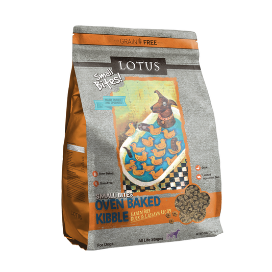 Lotus Small Bites Duck Recipe Dry Dog Food 4lb