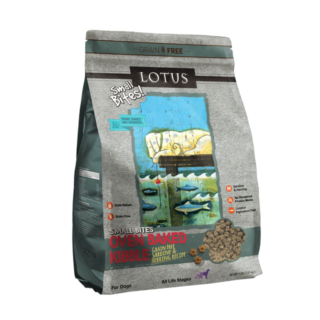 Lotus Small Bites Sardine Recipe Dry Dog Food 4lb