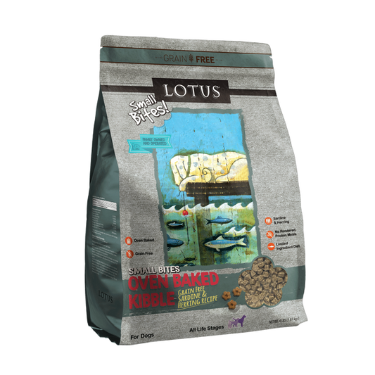 Lotus Small Bites Sardine Recipe Dry Dog Food 4lb