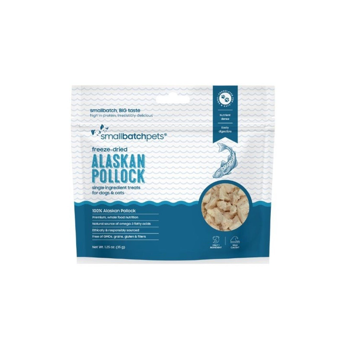 Smallbatch Freeze Dried Alaskan Pollock Dog Treats 1.25oz