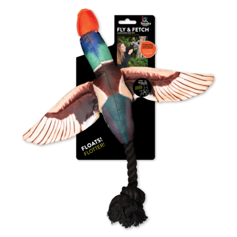 Spunky Pup Fly & Fetch Duck