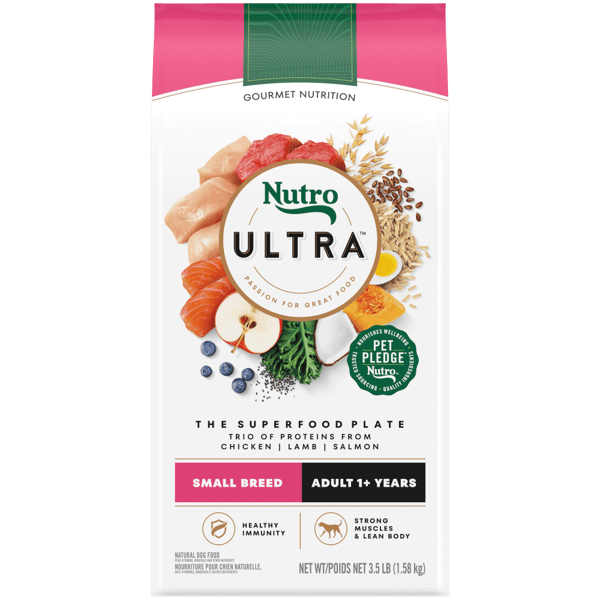 Nutro Ultra Dry Dog Food Small Breed Adult Formula 3.5lb bag