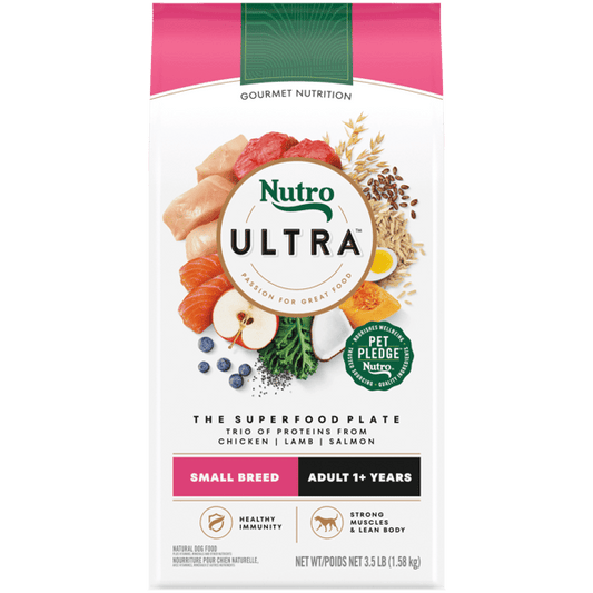 Nutro Ultra Dry Dog Food Small Breed Adult Formula 3.5lb bag