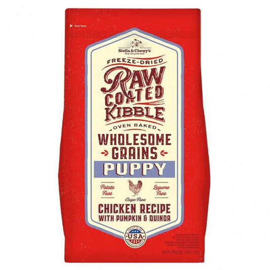 Stella & Chewy's Wholesome Grains Freeze Dried Raw Coated Kibble Puppy Chicken Recipe 22 lb