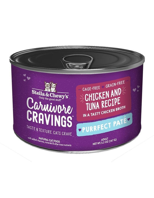 Stella & Chewy's 5.2 oz Carnivore Cravings Purrfect Pate Chicken Tuna Pate