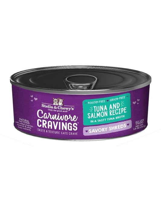 Stella and Chewy's Wet Cat food Shreds 2.8oz Tuna and Salmon