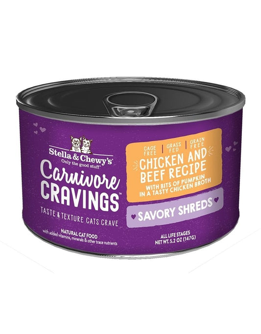 Stella and Chewy's Wet Cat food Shreds 5.2oz Chicken and Beef