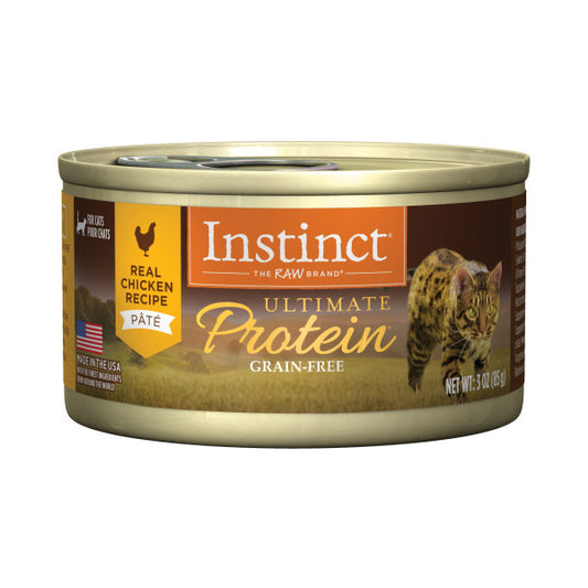 Instinct Ultimate Protein Grain-Free Pate Real Chicken Recipe Canned Cat Food 3oz Can