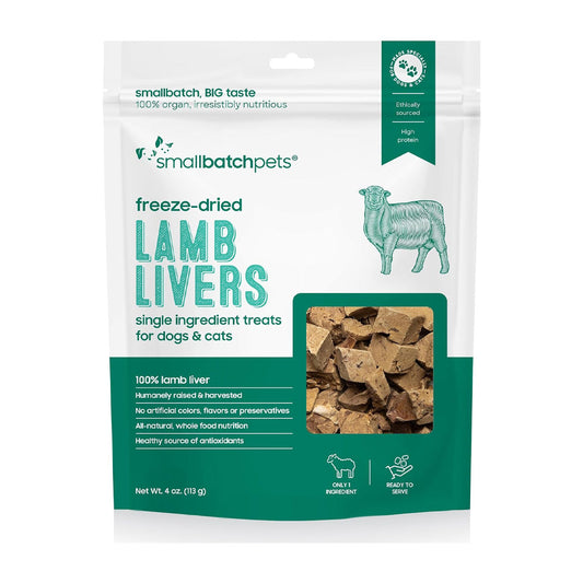 Smallbatch Freeze Dried Dog Treat 3.5oz Lamb Liver