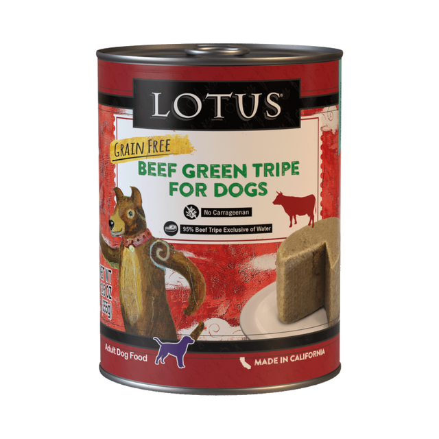 Lotus Loaf Beef Green Tripe Recipe Wet Dog Food 12.5oz
