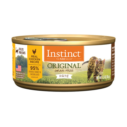 Instinct Original Grain-Free Pate Real Chicken Recipe Canned Cat Food 5.5oz Can